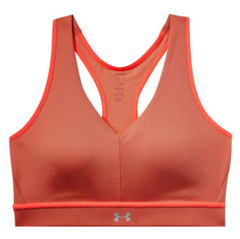 Under Armour Qulaifier Womens Orange Sports Bra