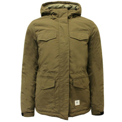 Vans Off The Wall Logo Womens Brown Coat