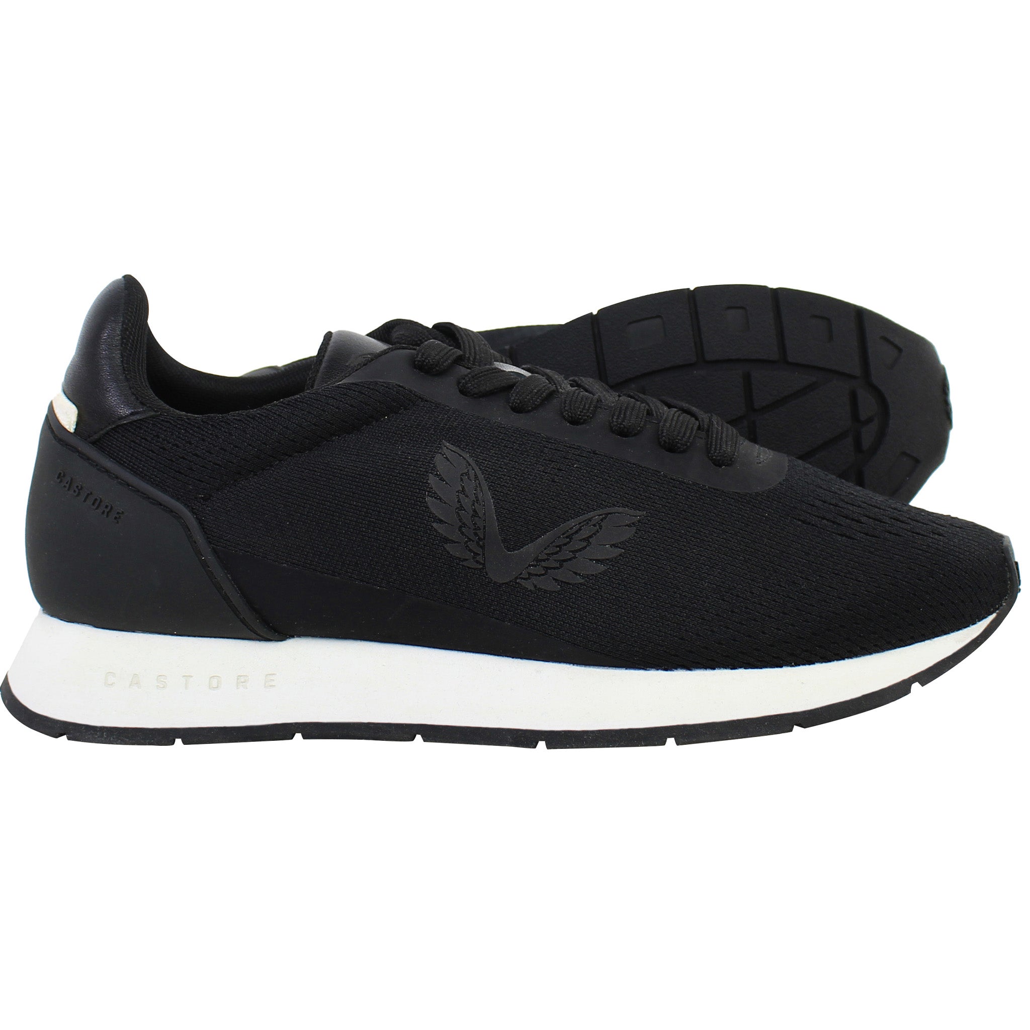 Castore Retro Mens Black Running Shoes