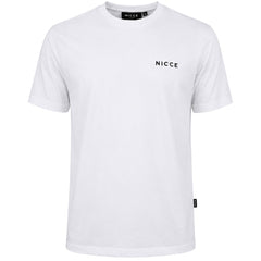Nicce Chest Logo Mens White T-Shirt