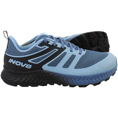 Inov-8 Trailfly Mens Blue Grey Running Shoes (Wide Fit)