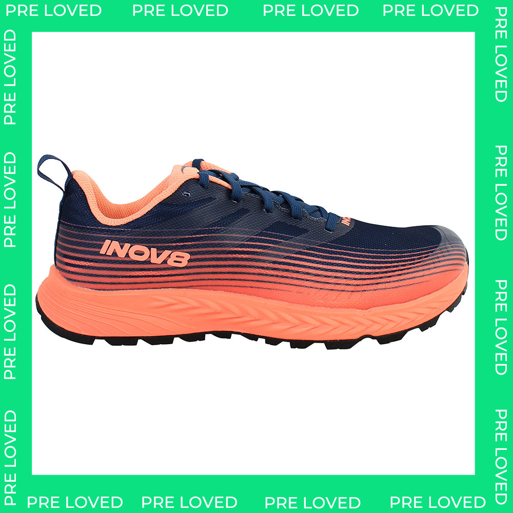Inov-8 Trailfly Speed Womens Navy/Coral Running Shoes (Wide Fit) NO BOX