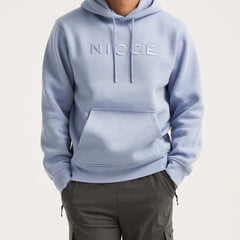 Nicce Mercury Mens Light Blue Hoodie