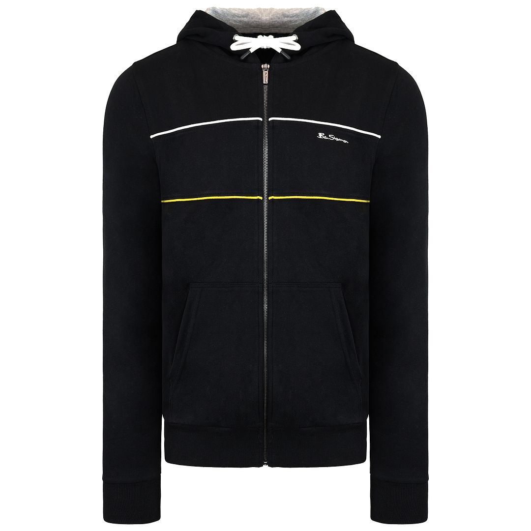 Ben Sherman Logo Mens Black Track Jacket