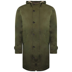 Ben Sherman Modern Mens Green Parka Jacket