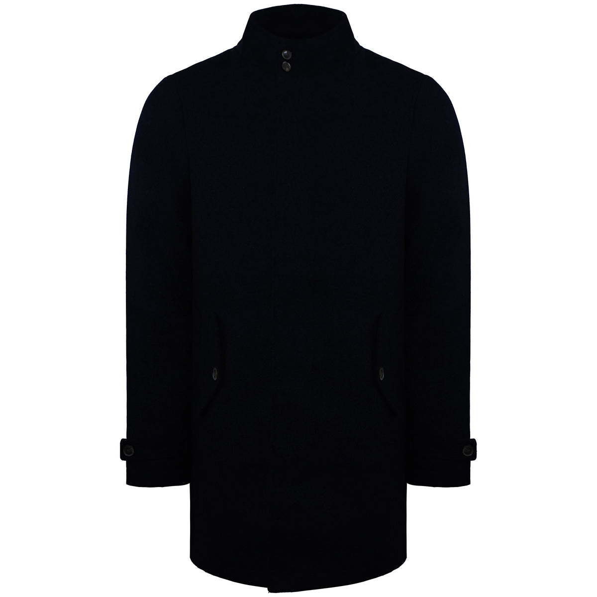 Ben Sherman Plain Mens Dark Navy Long Coat