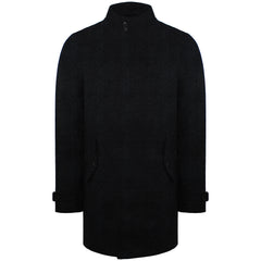 Ben Sherman Plain Mens Dark Grey Long Coat