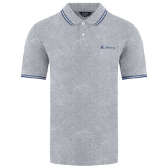 Ben Sherman Twin Tipped Mens Grey Polo Shirt