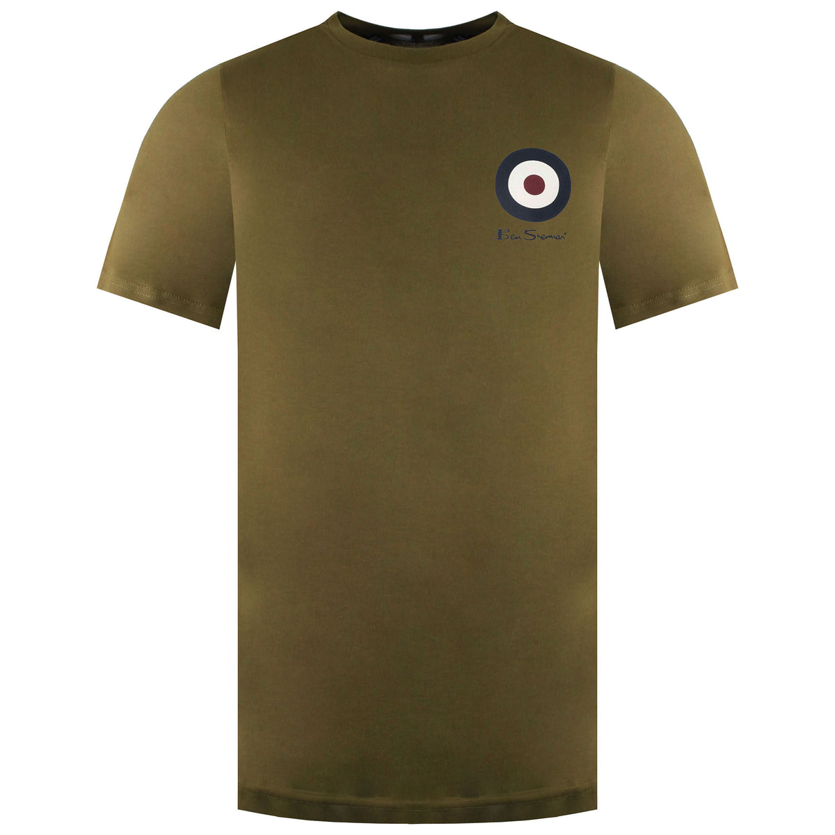 Ben Sherman Chest Target Mens Khaki T-Shirt