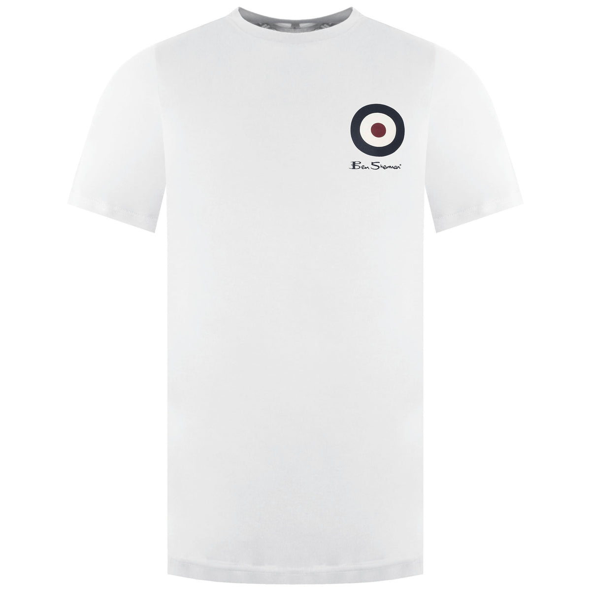 Ben Sherman Chest Target Mens White T-Shirt