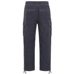 Nicce Line Cord Mens Dark Grey Pants