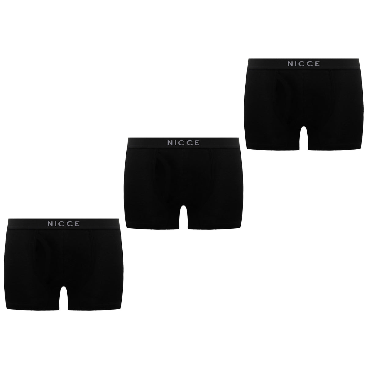 Nicce 3-Pack Cubar Mens Black Boxer Shorts