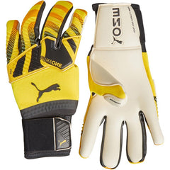 Puma One Grip 1 Hybrid Pro Yellow Adults Goalkeeper Gloves