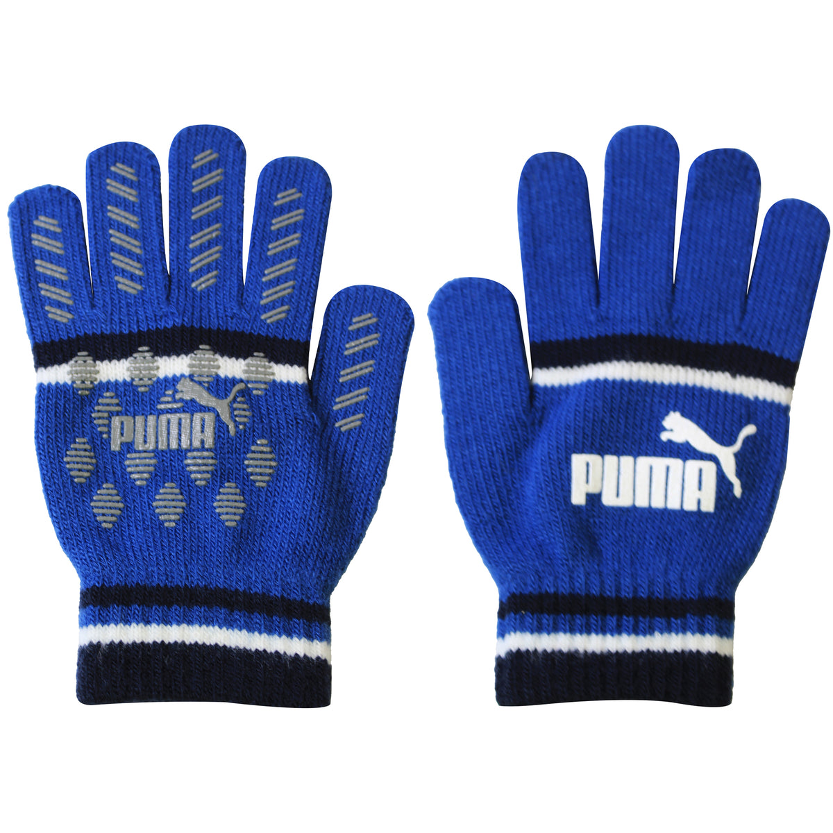 Puma Cat Logo Black/Blue Winter Gloves