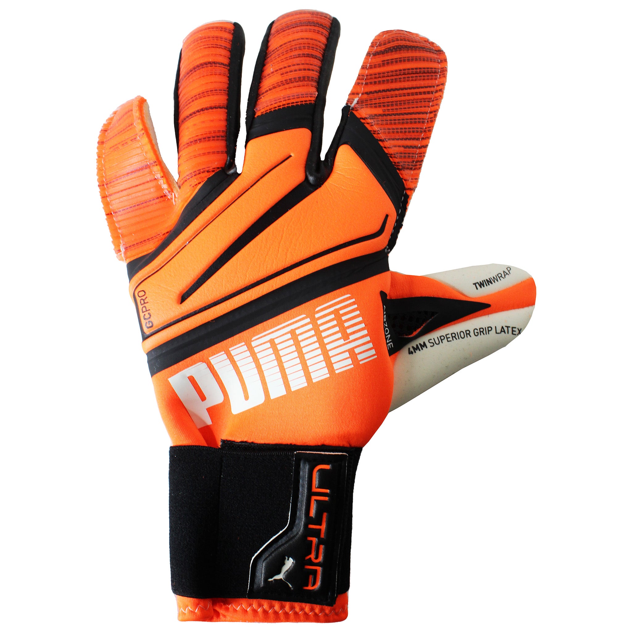 Puma Hybrid Pro Spepctra Mens Black/Orange Goalkeeper Gloves