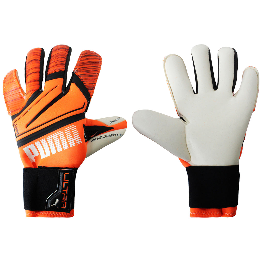 Puma Hybrid Pro Spepctra Mens Black/Orange Goalkeeper Gloves