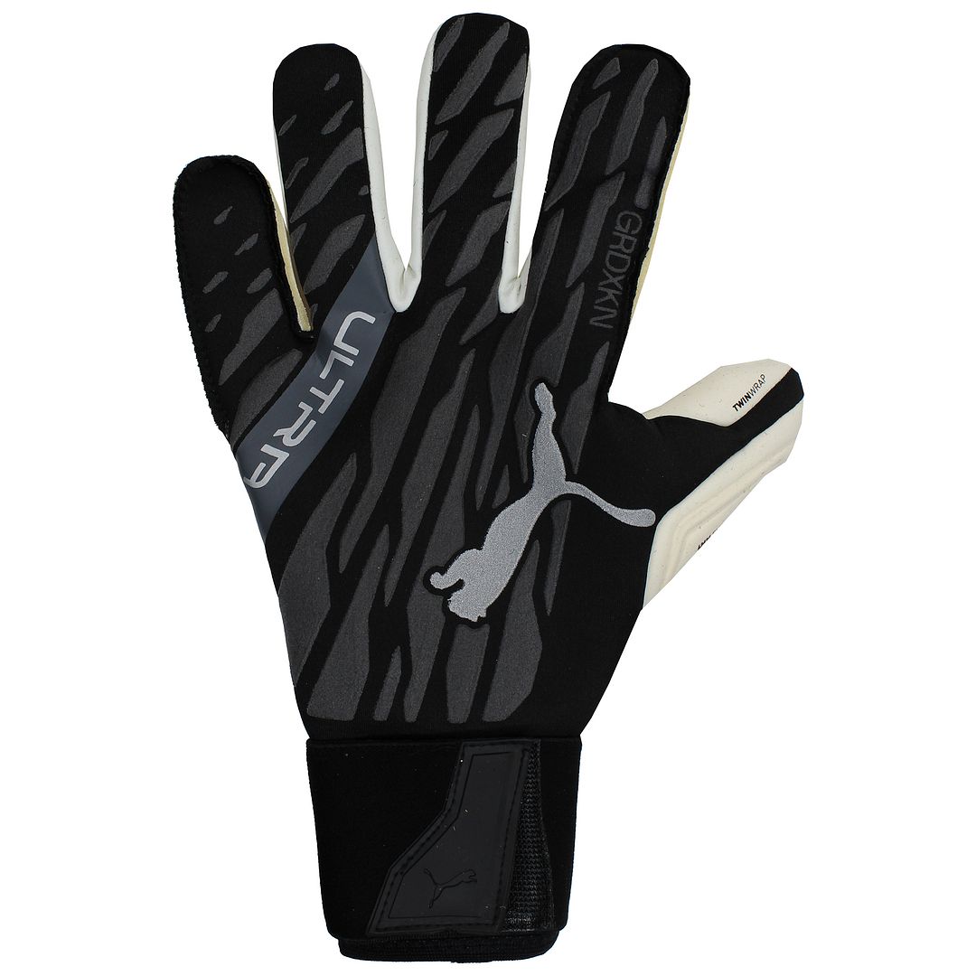 Puma Ultra Grip 1 Hybrid Pro Cat Logo Mens Goalkeeper Gloves