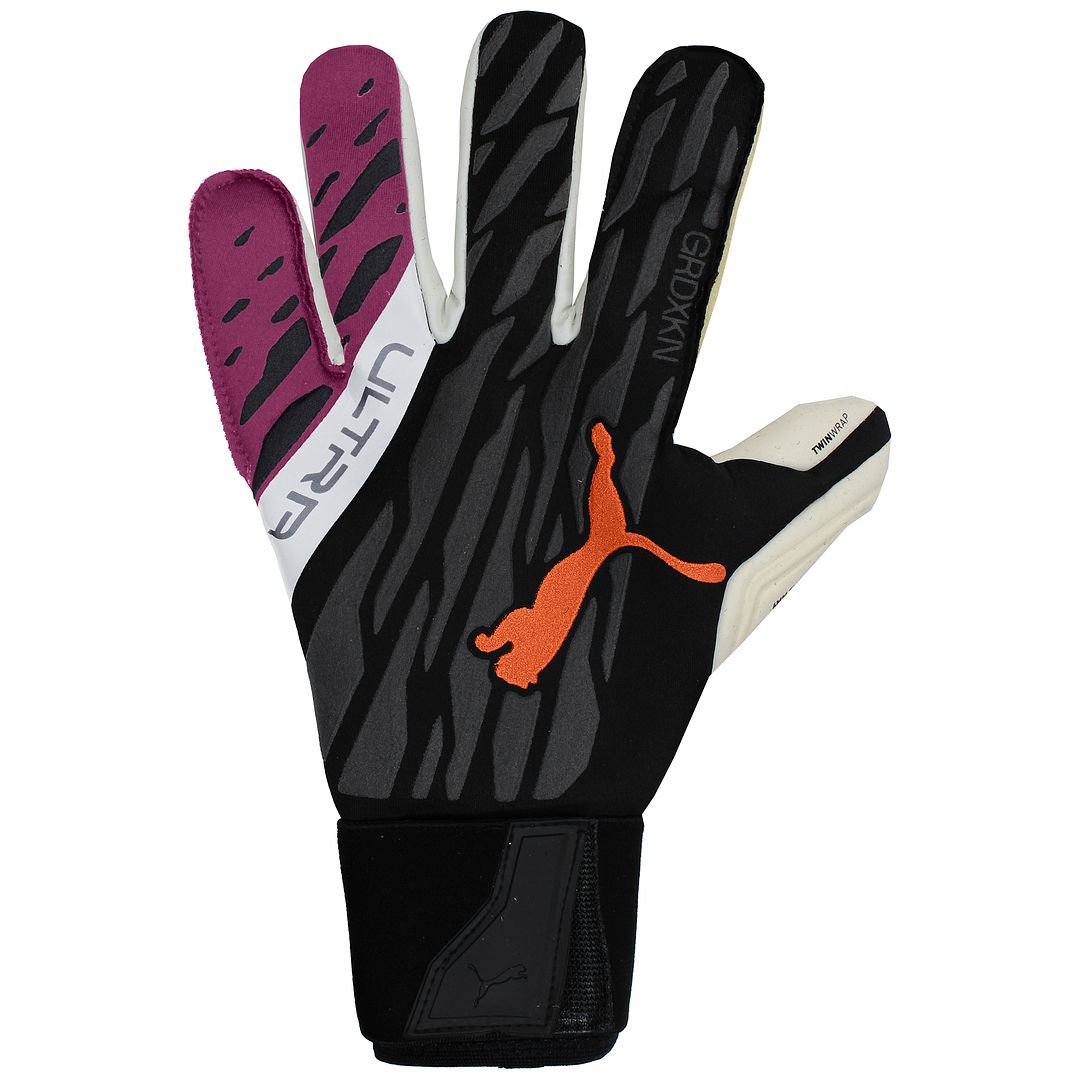 Puma Ultra Grip 1 Hybrid Pro Cat Logo Mens Goalkeeper Gloves