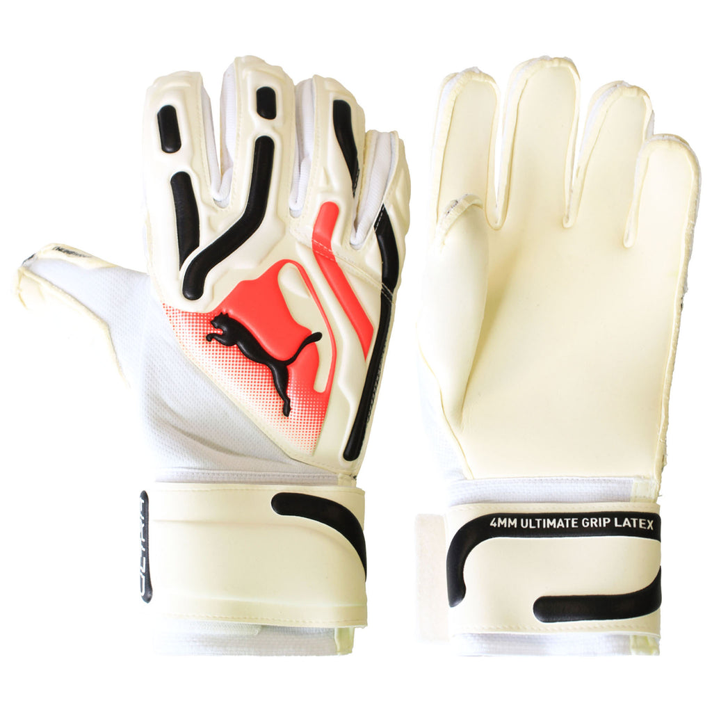 Puma Ultra Pro RC Mens White/Red Goalkeeper Gloves