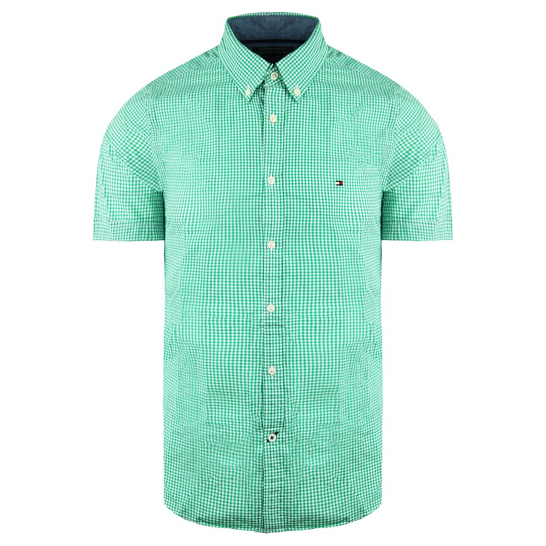 Tommy Hilfiger Berny Mens Green/White Shirt