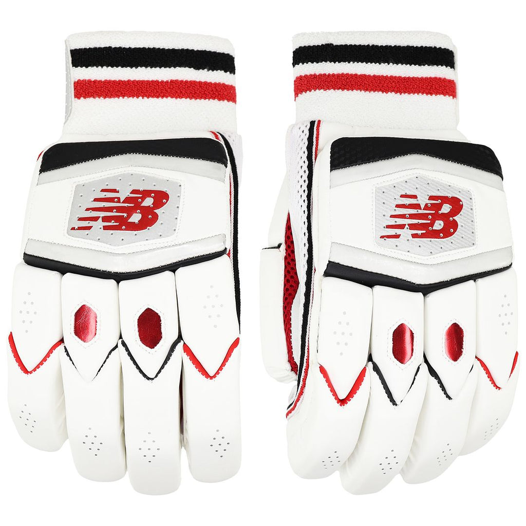 New Balance TC 660 Adults Mens White Cricket Batting Gloves