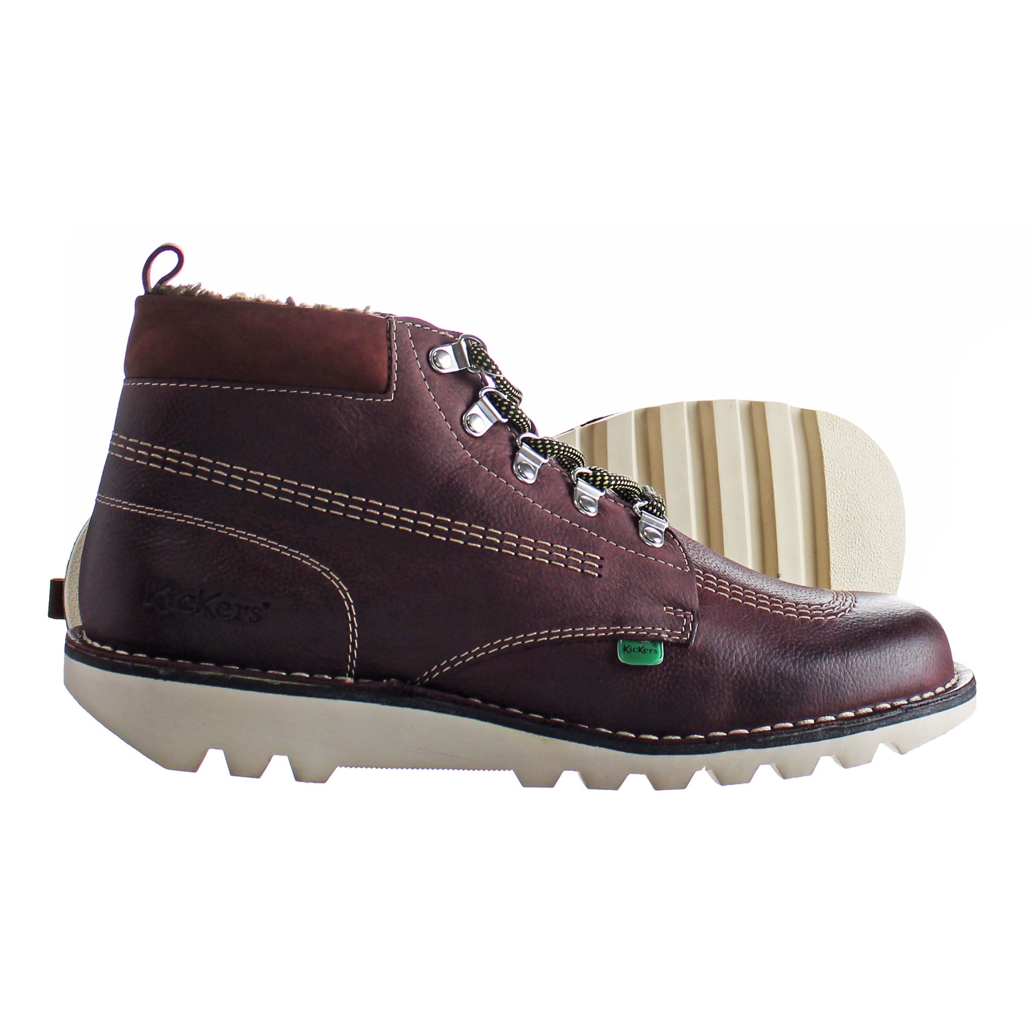 Kickers Kick Hi Winterised Mens Dark Red Boots