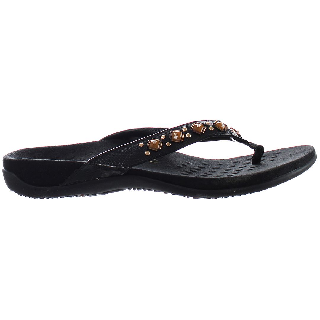 Vionic Loriana Black Womens Flip-Flops