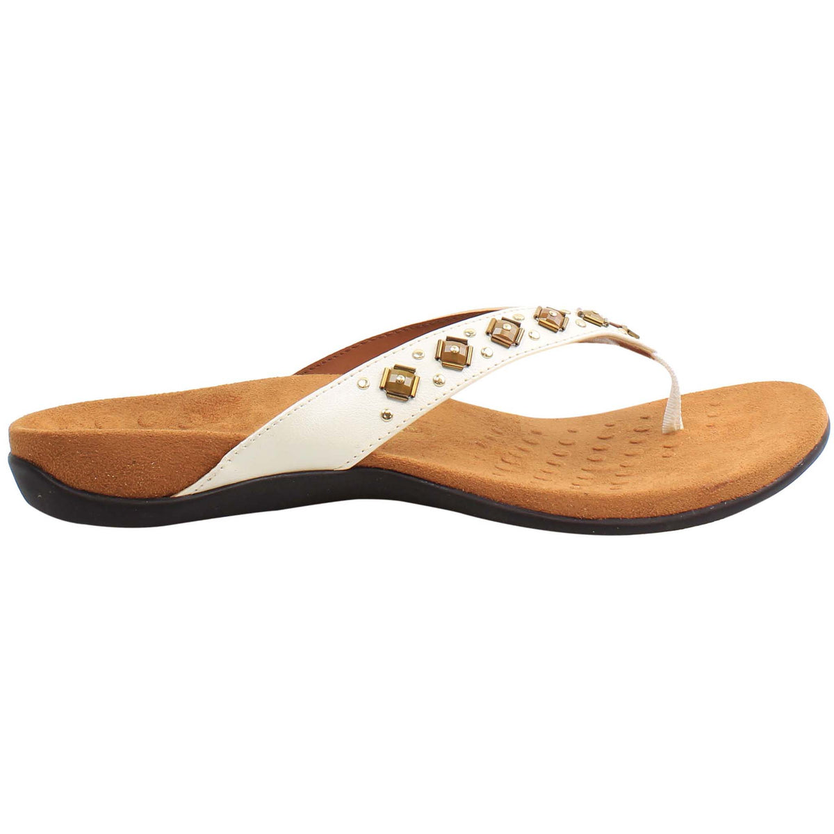 Vionic Rest Floriana Womens White Flip-Flops