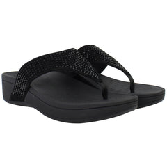 Vionic Pacific Naples Womens Black Flip-Flops