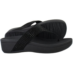Vionic Pacific Naples Womens Black Flip-Flops