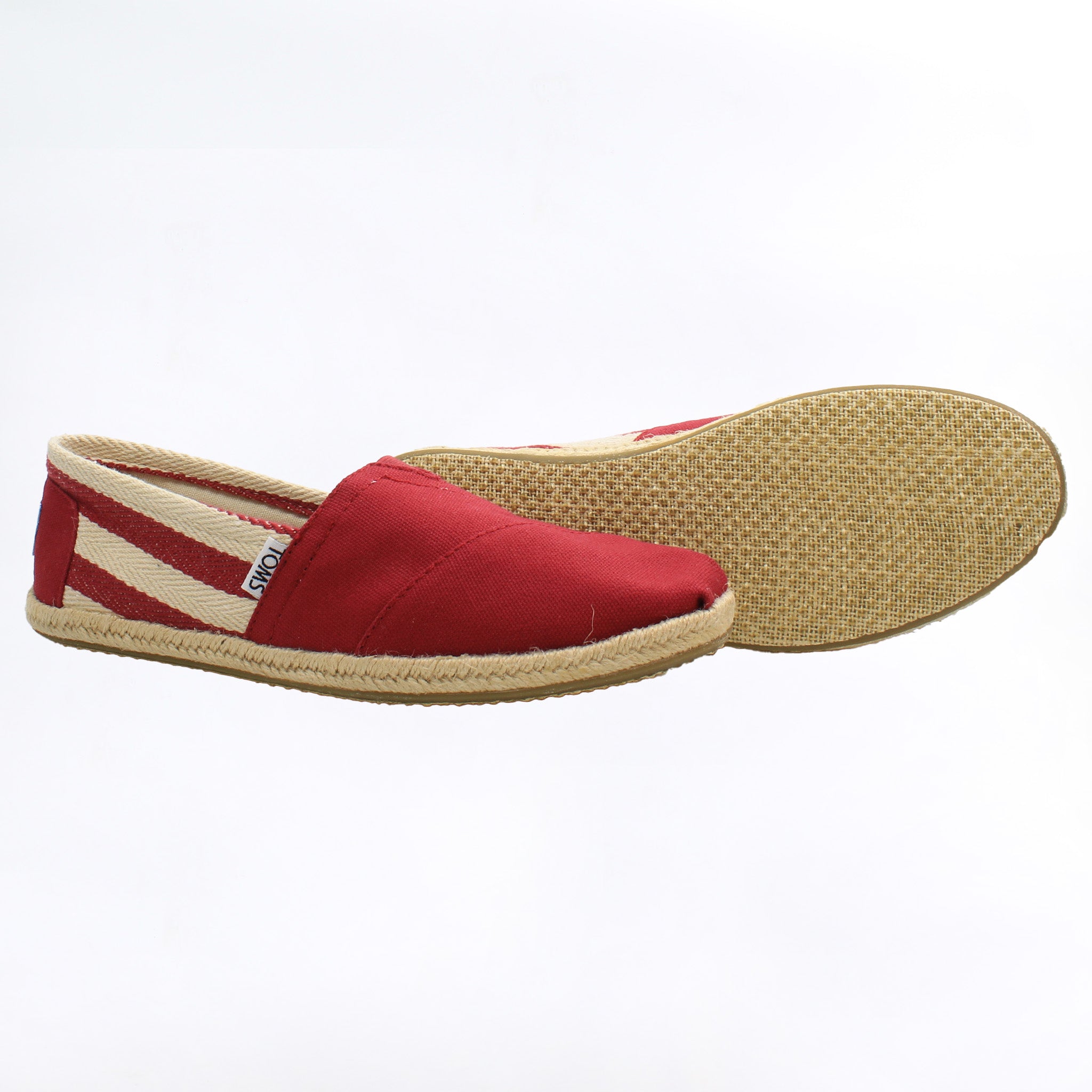 Toms University Classic Alpargata Red Womens Shoes NO BOX