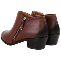 Vionic Joy Jolene Womens Brown Heeled Boots