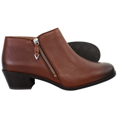 Vionic Joy Jolene Womens Brown Heeled Boots