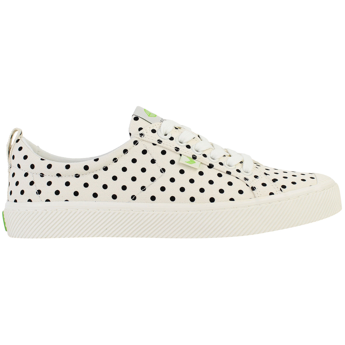 Cariuma OCA Polka Dots Unisex White Plimsolls