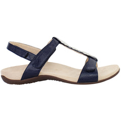Vionic Farra Lizard Womens Navy Sandals