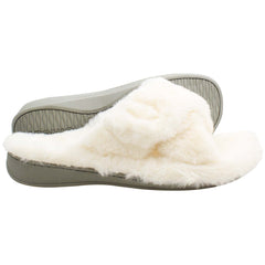 Vionic Indulge Relax Plush Womens White Slippers