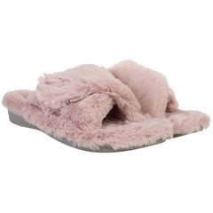 Vionic Relax Plush Womens Pink Slippers