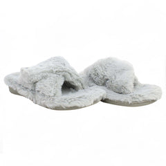 Vionic Indulge Relax Plush Womens Grey Slippers NO BOX