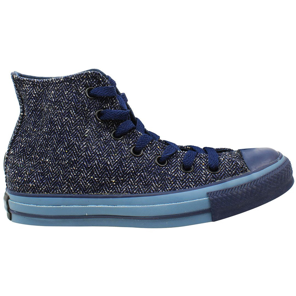 Converse Chuck Taylor Herringbone Mens Navy Plimsolls