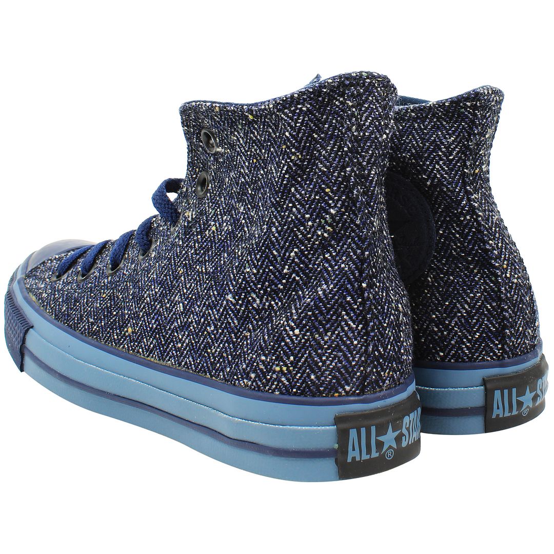 Converse Chuck Taylor Herringbone Mens Navy Plimsolls – Sport It First