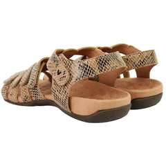 Vionic Rest Harissa Snake Womens Brown Sandals