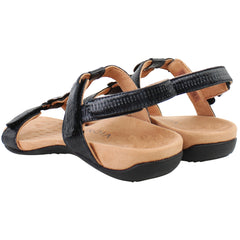 Vionic Farra II Woven Womens Black Sandals