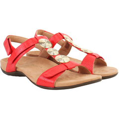 Vionic Farra II Woven Womens Red Sandals