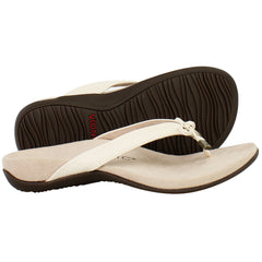 Vionic Bella II Woven Womens Beige Flip-Flops