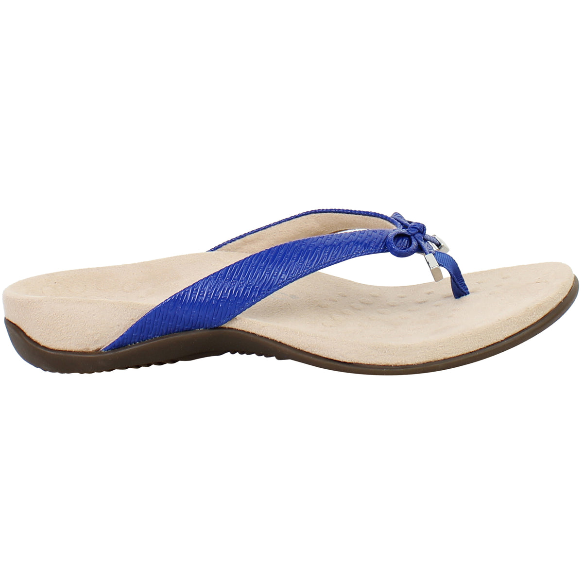 Vionic Bella II Woven Womens Blue Flip-Flops