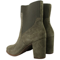 Vionic Kaylee Womens Green Heeled Boots