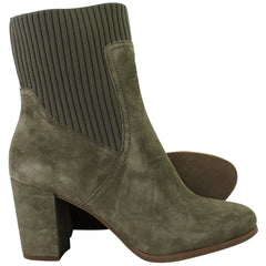 Vionic Kaylee Womens Green Heeled Boots