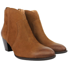 Vionic Upright Raina Womens Brown Heeled Boots