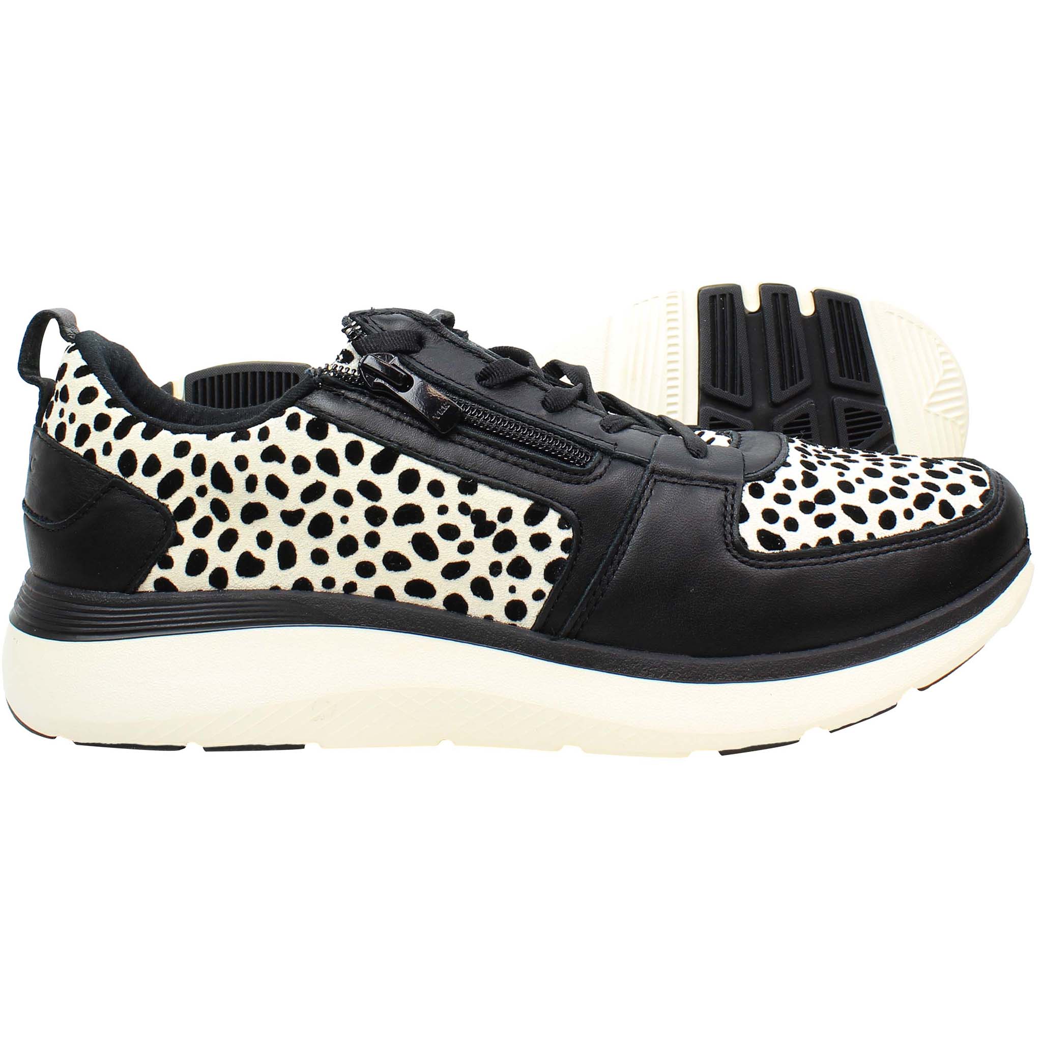 Vionic Remi Spot Womens Black/White Trainers