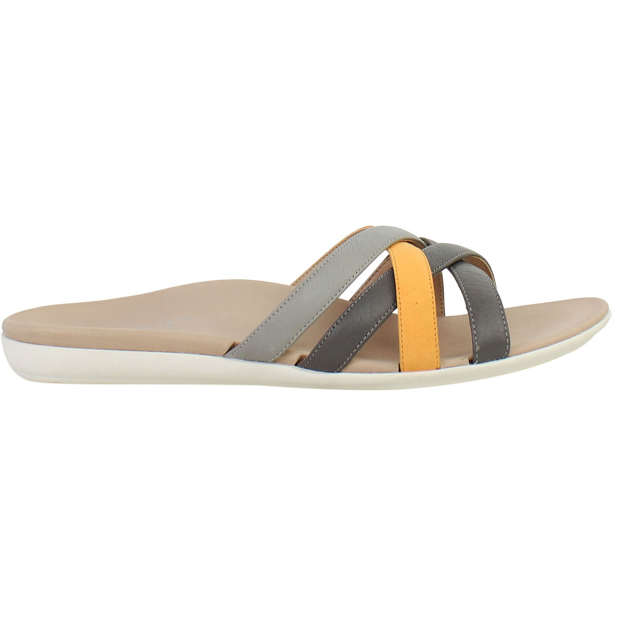 Vionic Dava Womens Grey Sliders
